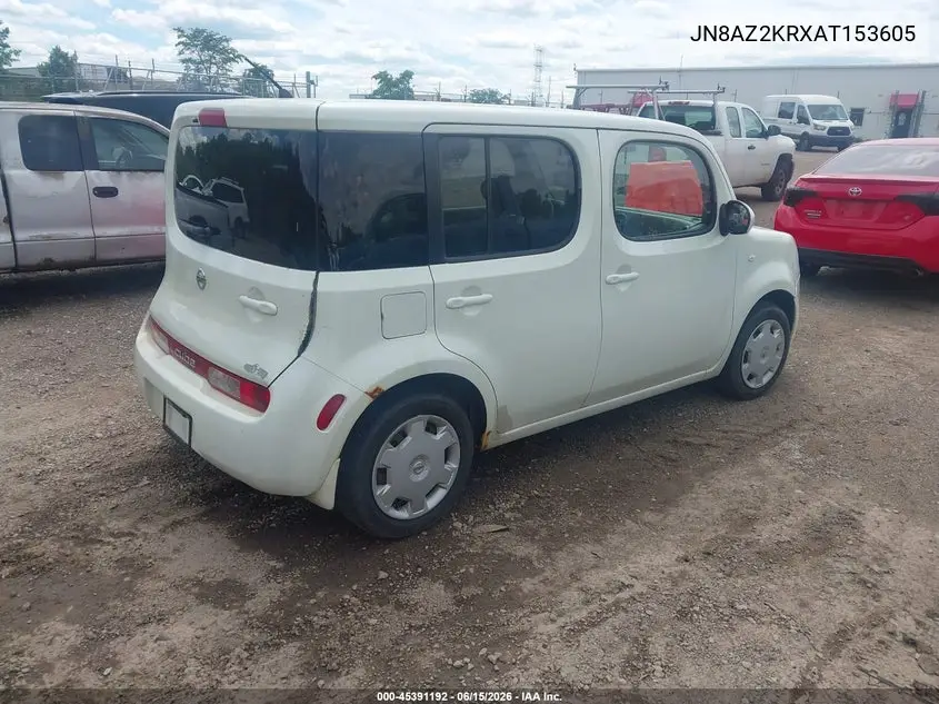 2010 Nissan Cube 1.8S VIN: JN8AZ2KRXAT153605 Lot: 45391192