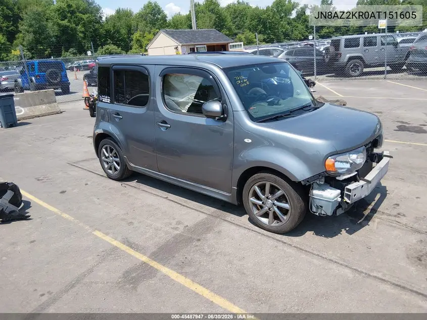 2010 Nissan Cube 1.8 Krom VIN: JN8AZ2KR0AT151605 Lot: 45487947