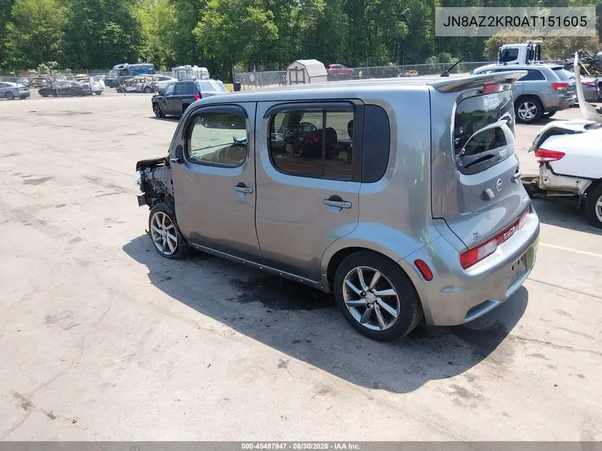 2010 Nissan Cube 1.8 Krom VIN: JN8AZ2KR0AT151605 Lot: 45487947