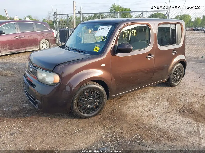 2010 Nissan Cube 1.8S VIN: JN8AZ2KRXAT166452 Lot: 45512490