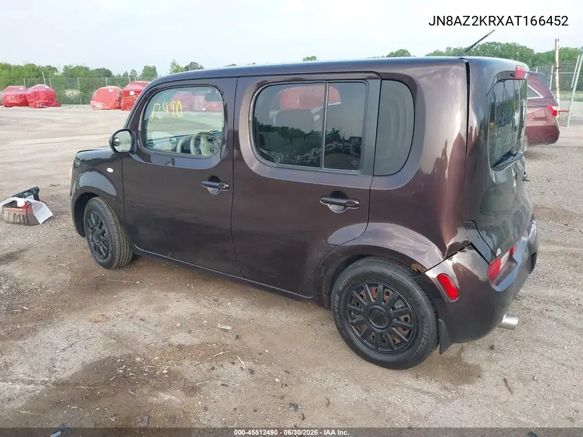 2010 Nissan Cube 1.8S VIN: JN8AZ2KRXAT166452 Lot: 45512490
