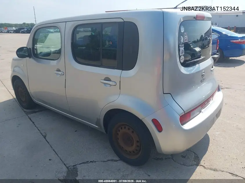 2010 Nissan Cube 1.8S VIN: JN8AZ2KR3AT152344 Lot: 45564001