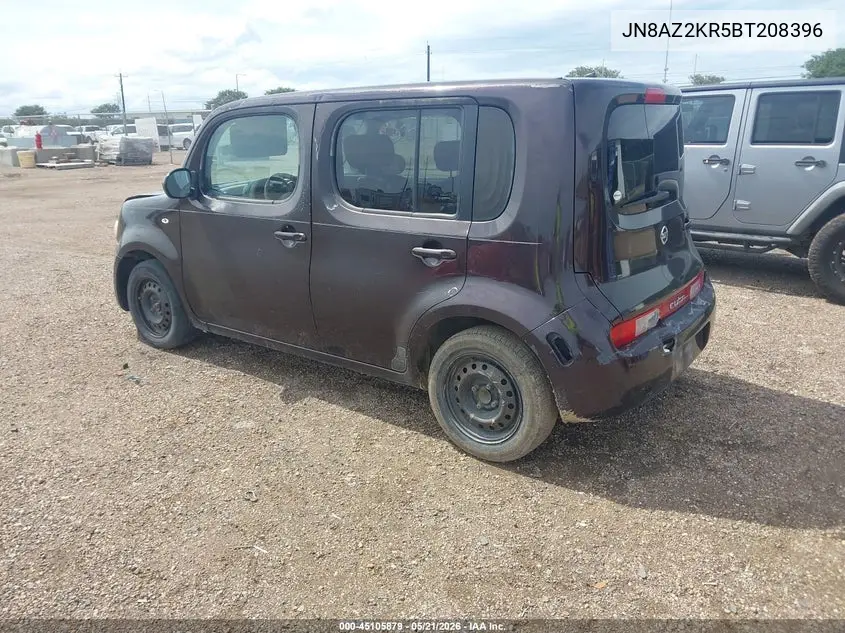 2011 Nissan Cube 1.8S VIN: JN8AZ2KR5BT208396 Lot: 45105879