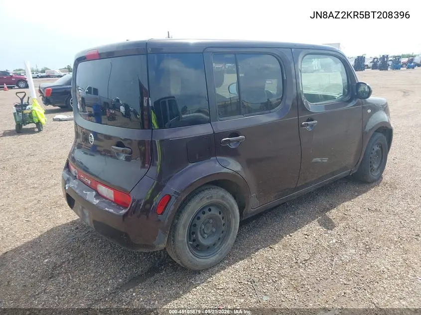 2011 Nissan Cube 1.8S VIN: JN8AZ2KR5BT208396 Lot: 45105879