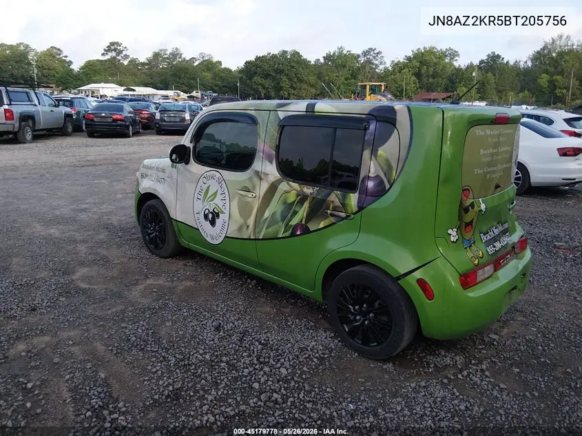2011 Nissan Cube 1.8S VIN: JN8AZ2KR5BT205756 Lot: 45179778