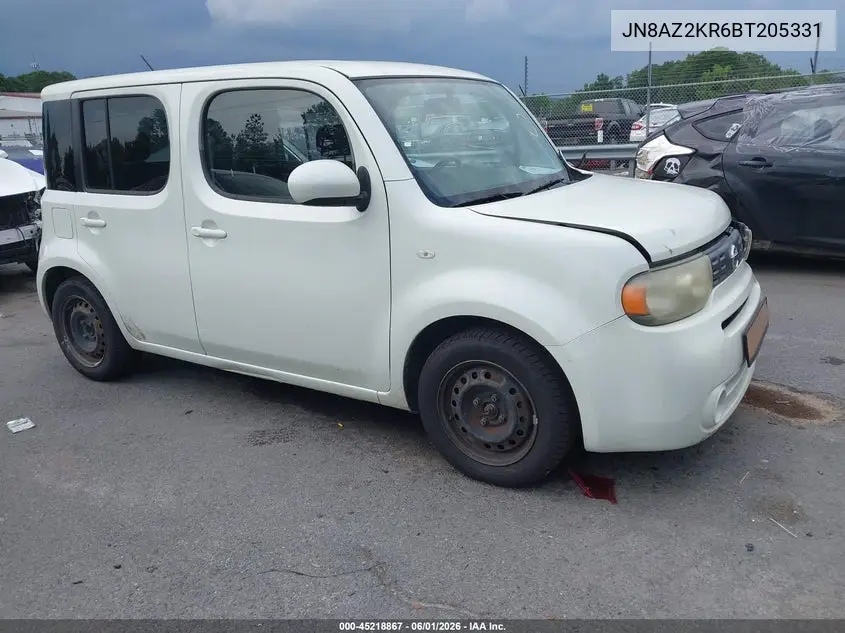 2011 Nissan Cube 1.8S VIN: JN8AZ2KR6BT205331 Lot: 45218867
