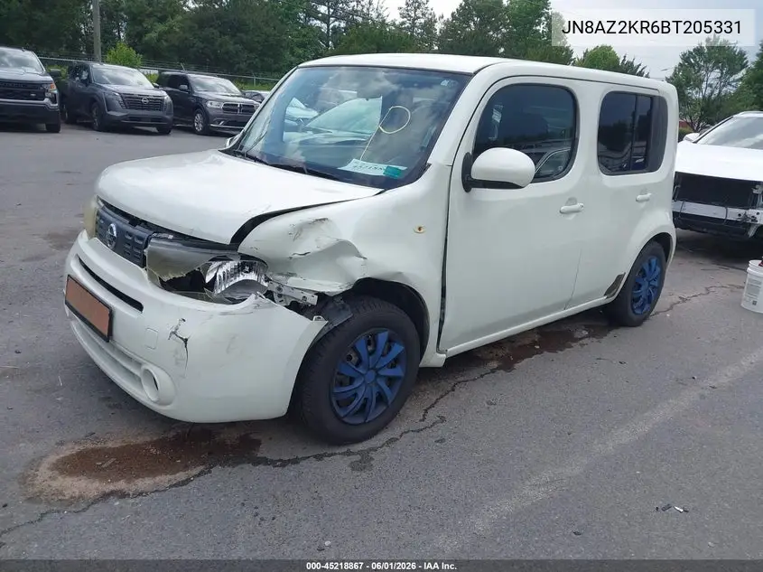 2011 Nissan Cube 1.8S VIN: JN8AZ2KR6BT205331 Lot: 45218867