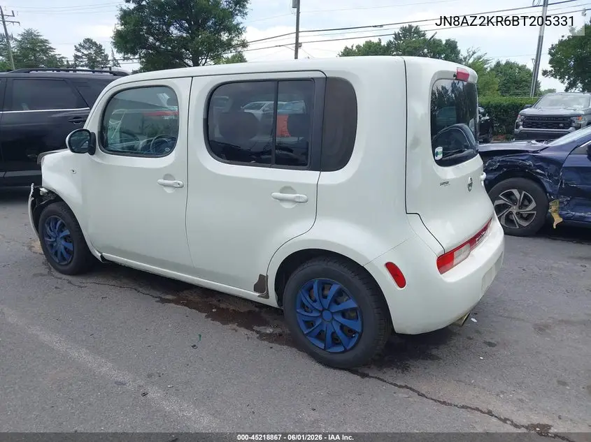 2011 Nissan Cube 1.8S VIN: JN8AZ2KR6BT205331 Lot: 45218867