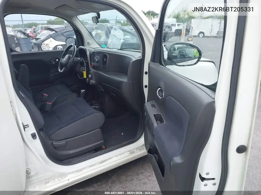 2011 Nissan Cube 1.8S VIN: JN8AZ2KR6BT205331 Lot: 45218867