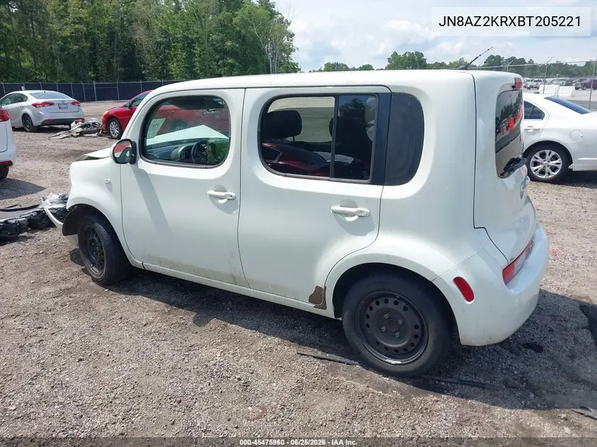 2011 Nissan Cube 1.8S VIN: JN8AZ2KRXBT205221 Lot: 45475960