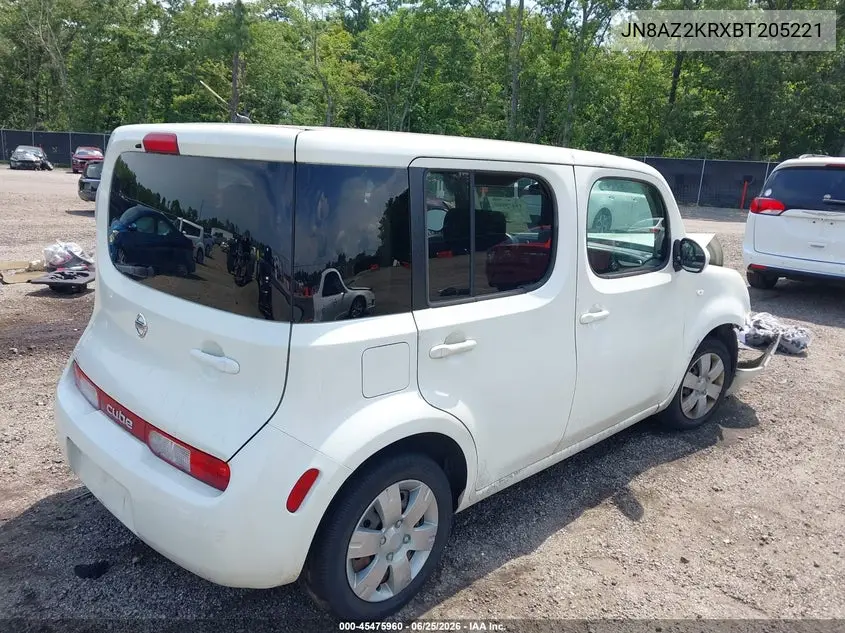 2011 Nissan Cube 1.8S VIN: JN8AZ2KRXBT205221 Lot: 45475960