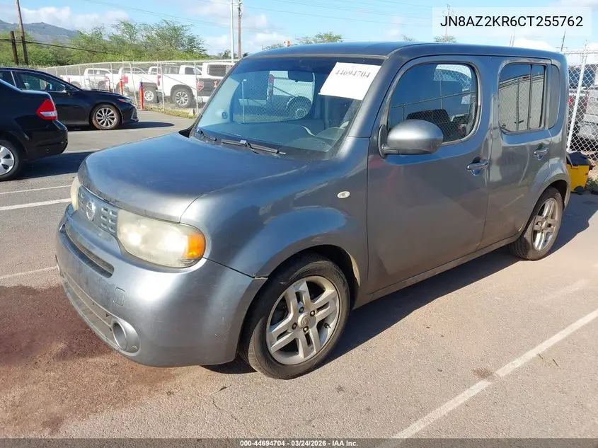 2012 Nissan Cube 1.8 Sl VIN: JN8AZ2KR6CT255762 Lot: 44694704