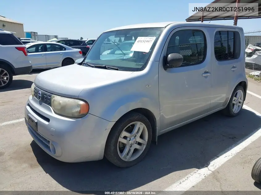 2012 Nissan Cube 1.8 Sl VIN: JN8AZ2KR0CT251996 Lot: 45151997