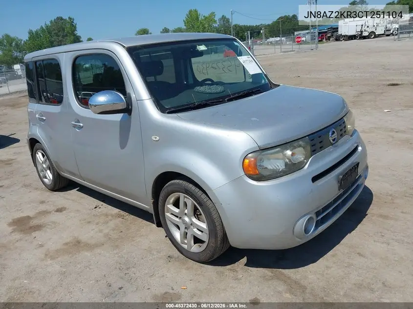 2012 Nissan Cube 1.8 Sl VIN: JN8AZ2KR3CT251104 Lot: 45372430