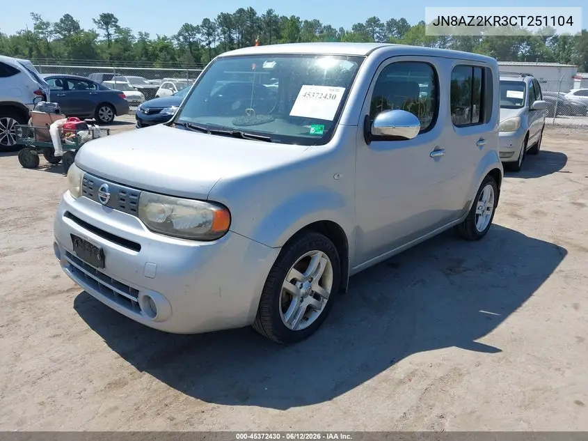 2012 Nissan Cube 1.8 Sl VIN: JN8AZ2KR3CT251104 Lot: 45372430