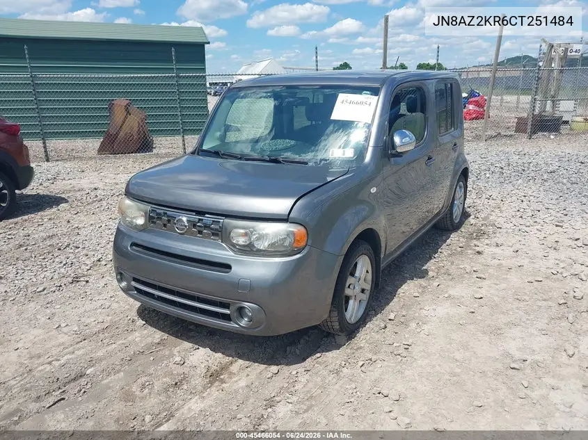 2012 Nissan Cube 1.8 Sl VIN: JN8AZ2KR6CT251484 Lot: 45466054