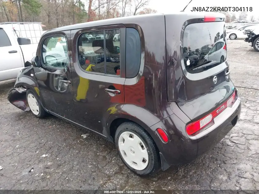 2013 Nissan Cube 1.8 S VIN: JN8AZ2KR4DT304118 Lot: 43817608