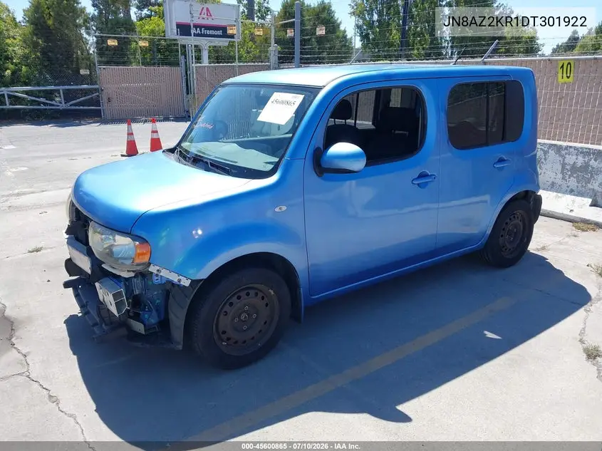 2013 Nissan Cube 1.8 S VIN: JN8AZ2KR1DT301922 Lot: 45600865