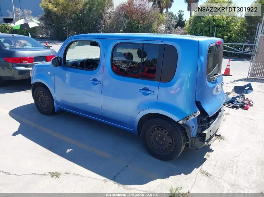 2013 Nissan Cube 1.8 S VIN: JN8AZ2KR1DT301922 Lot: 45600865