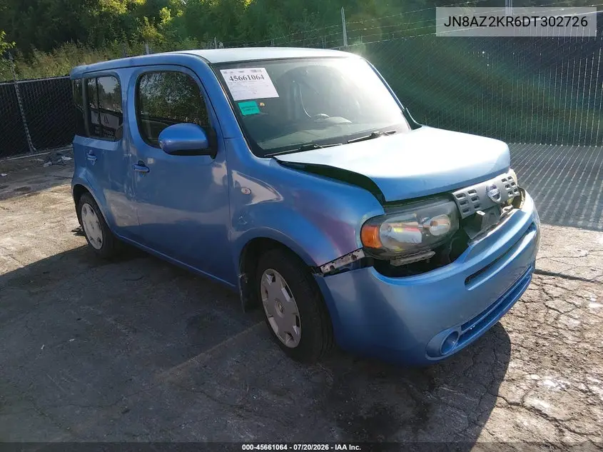 2013 Nissan Cube 1.8 S VIN: JN8AZ2KR6DT302726 Lot: 45661064