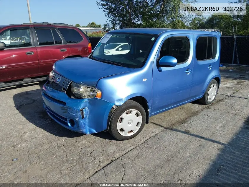 2013 Nissan Cube 1.8 S VIN: JN8AZ2KR6DT302726 Lot: 45661064