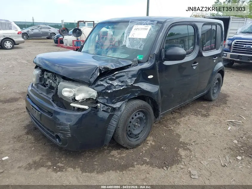 2014 Nissan Cube 1.8 S VIN: JN8AZ2KR1ET351303 Lot: 44933990
