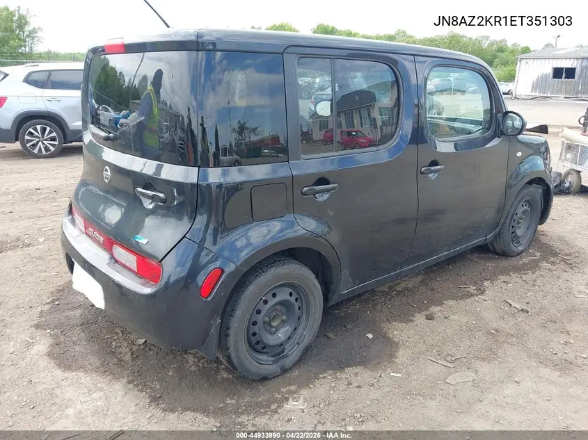 2014 Nissan Cube 1.8 S VIN: JN8AZ2KR1ET351303 Lot: 44933990