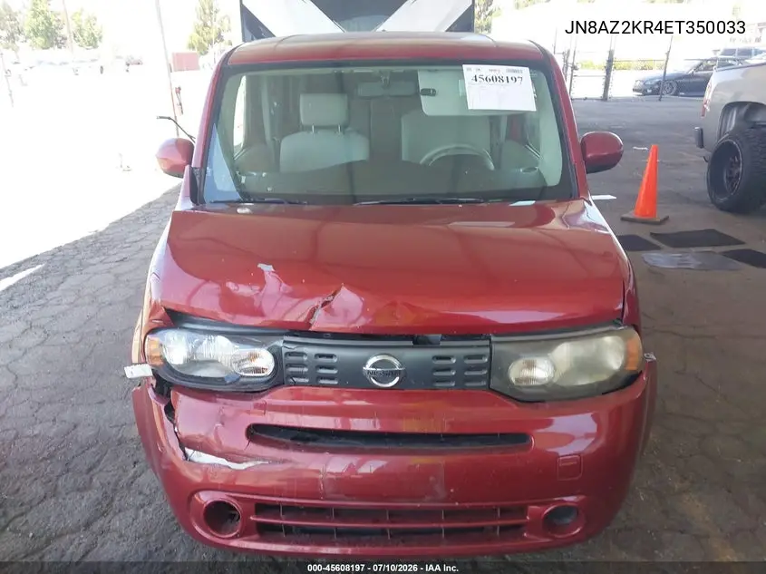 2014 Nissan Cube 1.8 S VIN: JN8AZ2KR4ET350033 Lot: 45608197