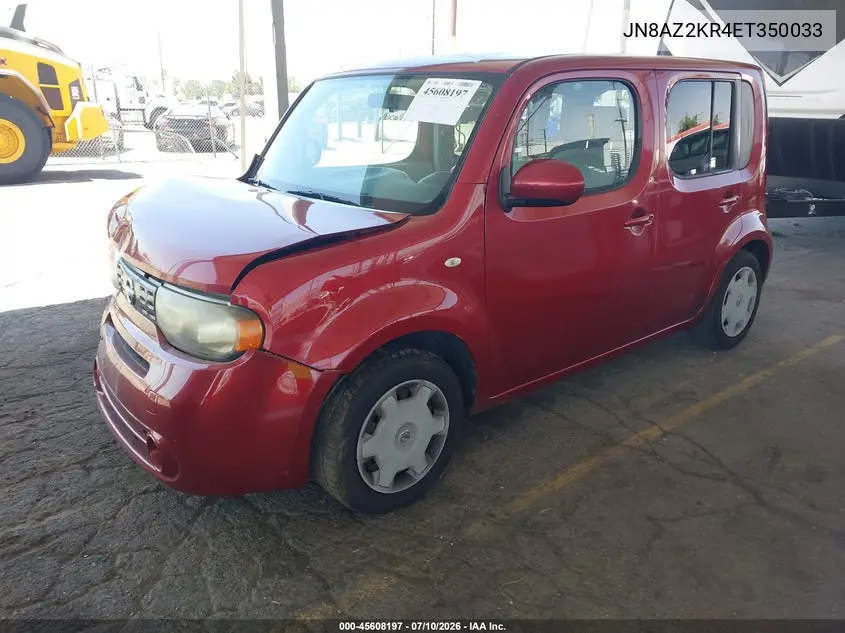 2014 Nissan Cube 1.8 S VIN: JN8AZ2KR4ET350033 Lot: 45608197