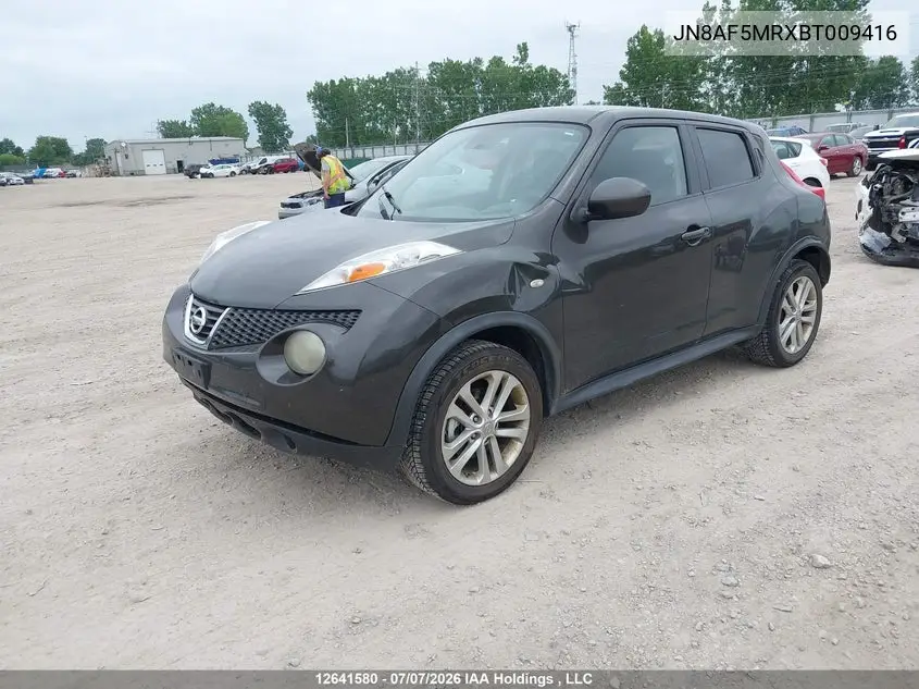2011 Nissan Juke Sv VIN: JN8AF5MRXBT009416 Lot: 12641580