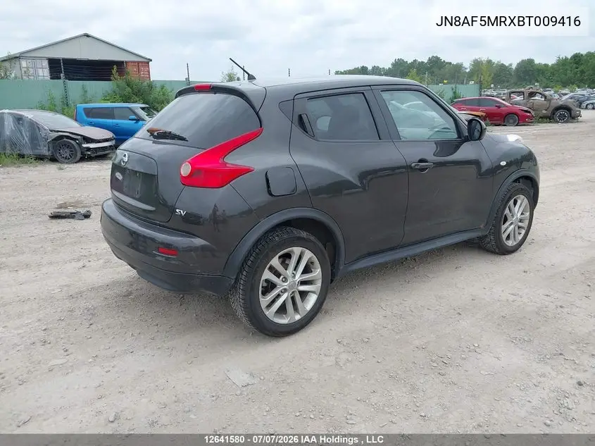 2011 Nissan Juke Sv VIN: JN8AF5MRXBT009416 Lot: 12641580