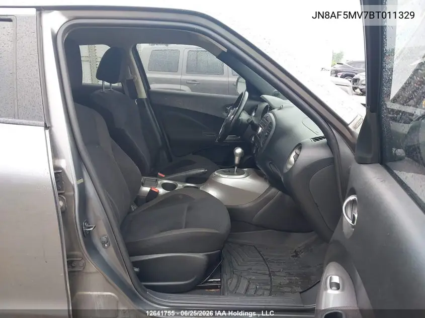 2011 Nissan Juke S/Sv/Sl VIN: JN8AF5MV7BT011329 Lot: 12641755
