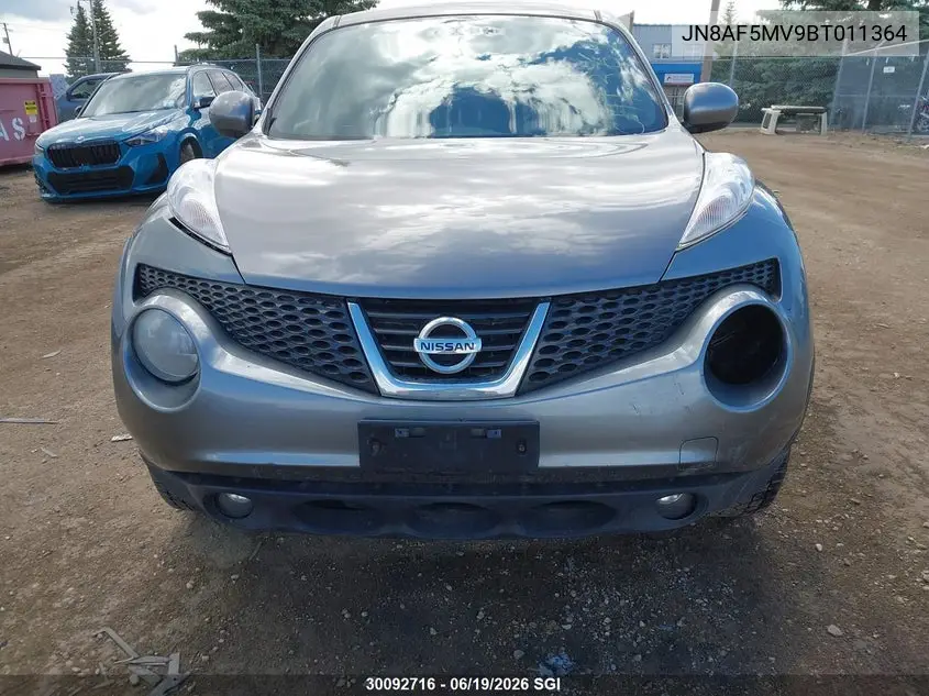 2011 Nissan Juke S/Sv/Sl VIN: JN8AF5MV9BT011364 Lot: 30092716
