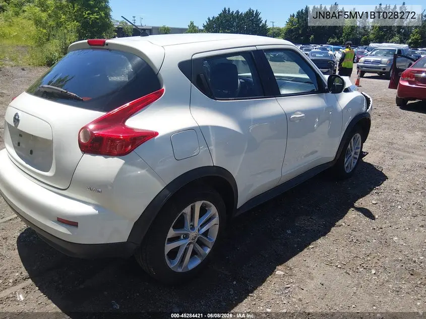 2011 Nissan Juke S VIN: JN8AF5MV1BT028272 Lot: 45284421