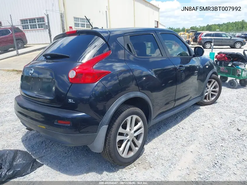 2011 Nissan Juke Sl VIN: JN8AF5MR3BT007992 Lot: 45354347