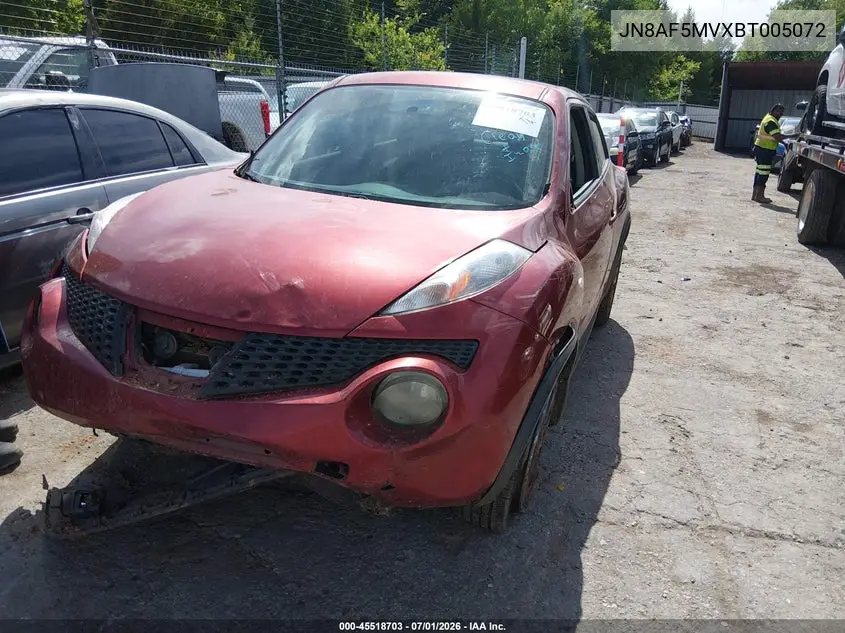 2011 Nissan Juke Sl VIN: JN8AF5MVXBT005072 Lot: 45518703