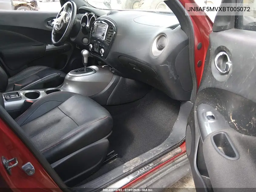 2011 Nissan Juke Sl VIN: JN8AF5MVXBT005072 Lot: 45518703