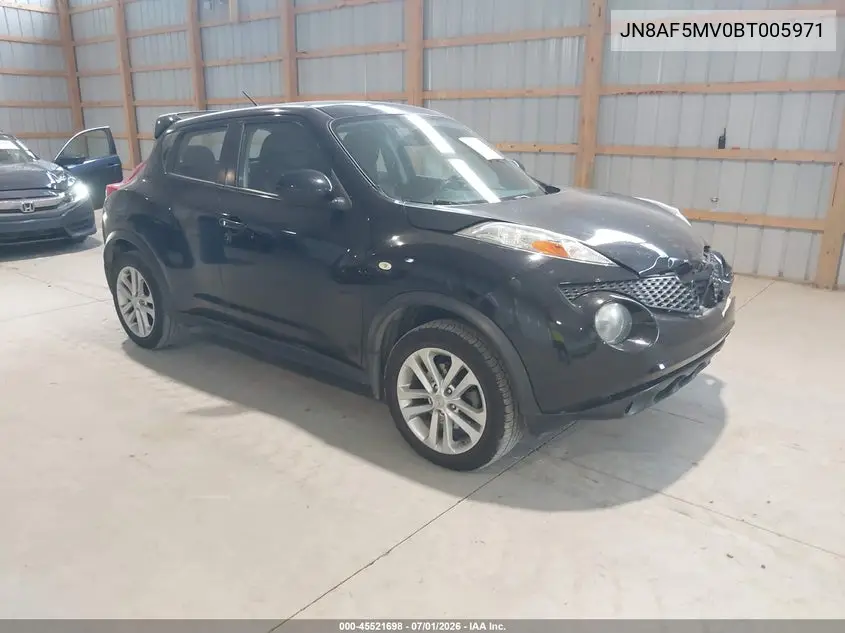 2011 Nissan Juke S VIN: JN8AF5MV0BT005971 Lot: 45521698
