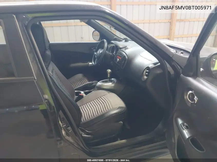 2011 Nissan Juke S VIN: JN8AF5MV0BT005971 Lot: 45521698