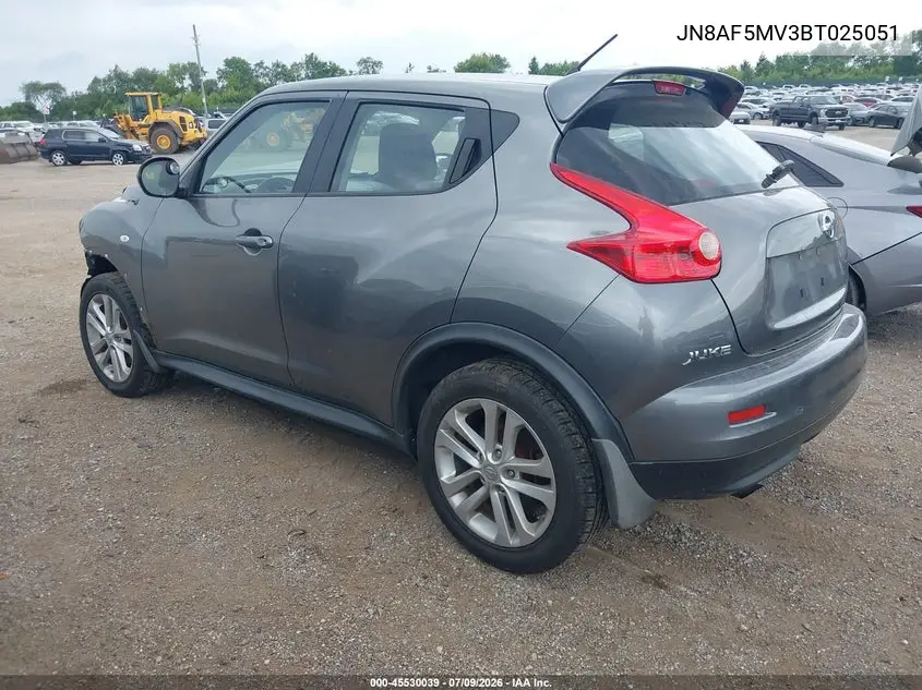 2011 Nissan Juke S VIN: JN8AF5MV3BT025051 Lot: 45530039