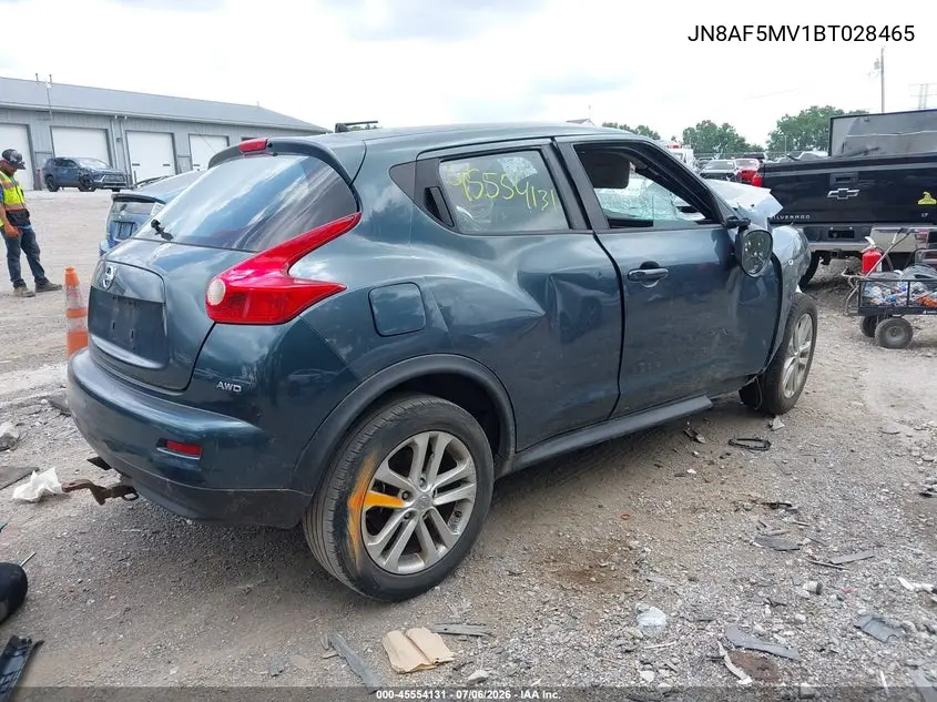 2011 Nissan Juke S VIN: JN8AF5MV1BT028465 Lot: 45554131