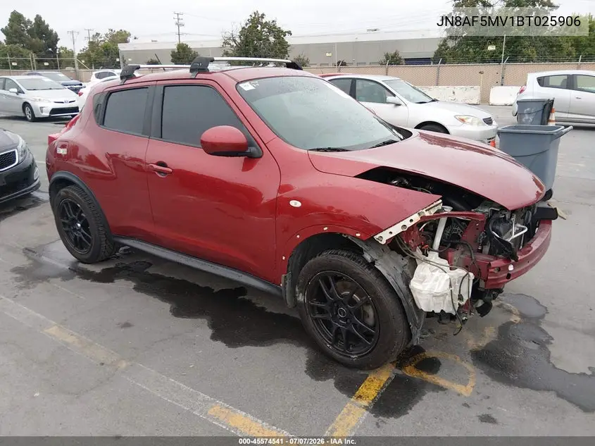 2011 Nissan Juke Sl VIN: JN8AF5MV1BT025906 Lot: 45574541