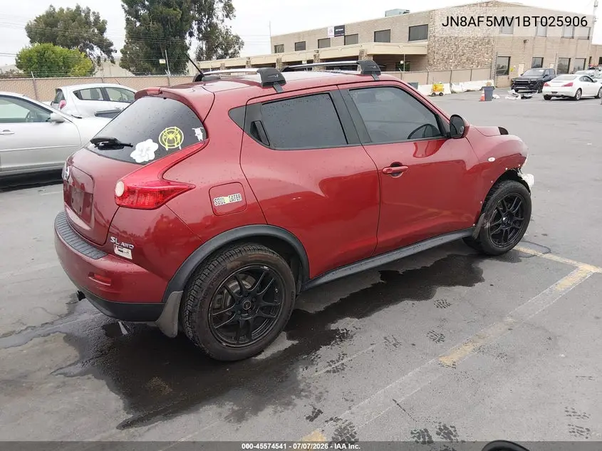 2011 Nissan Juke Sl VIN: JN8AF5MV1BT025906 Lot: 45574541