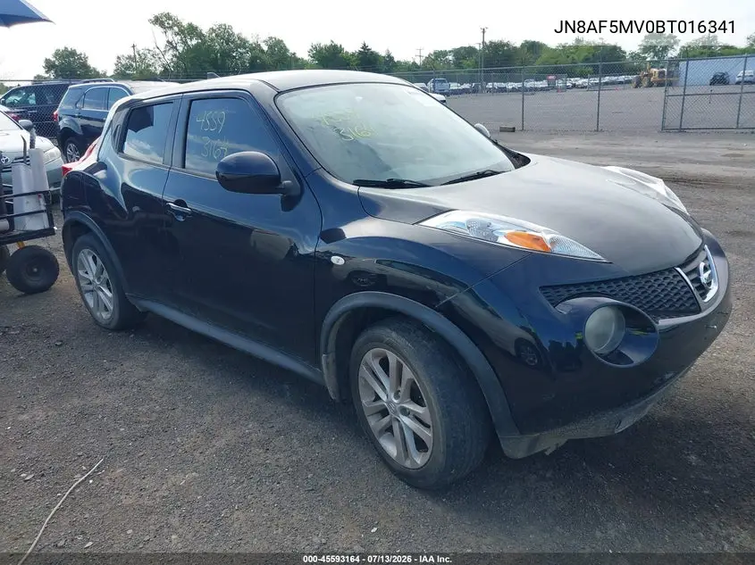 2011 Nissan Juke S VIN: JN8AF5MV0BT016341 Lot: 45593164