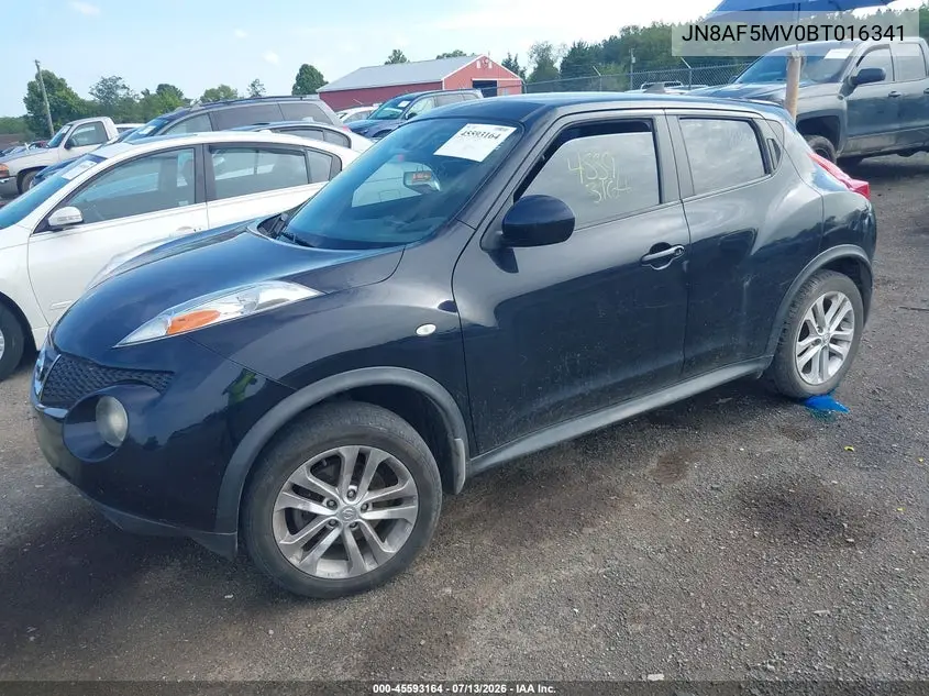 2011 Nissan Juke S VIN: JN8AF5MV0BT016341 Lot: 45593164