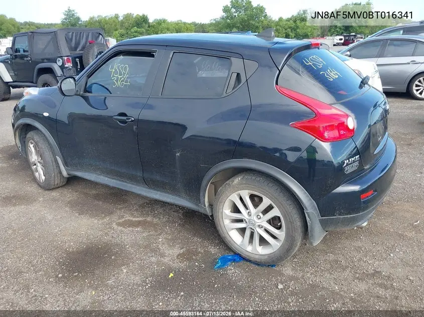 2011 Nissan Juke S VIN: JN8AF5MV0BT016341 Lot: 45593164