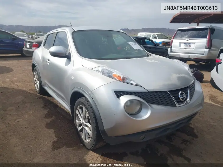 2011 Nissan Juke Sl VIN: JN8AF5MR4BT003613 Lot: 45620581