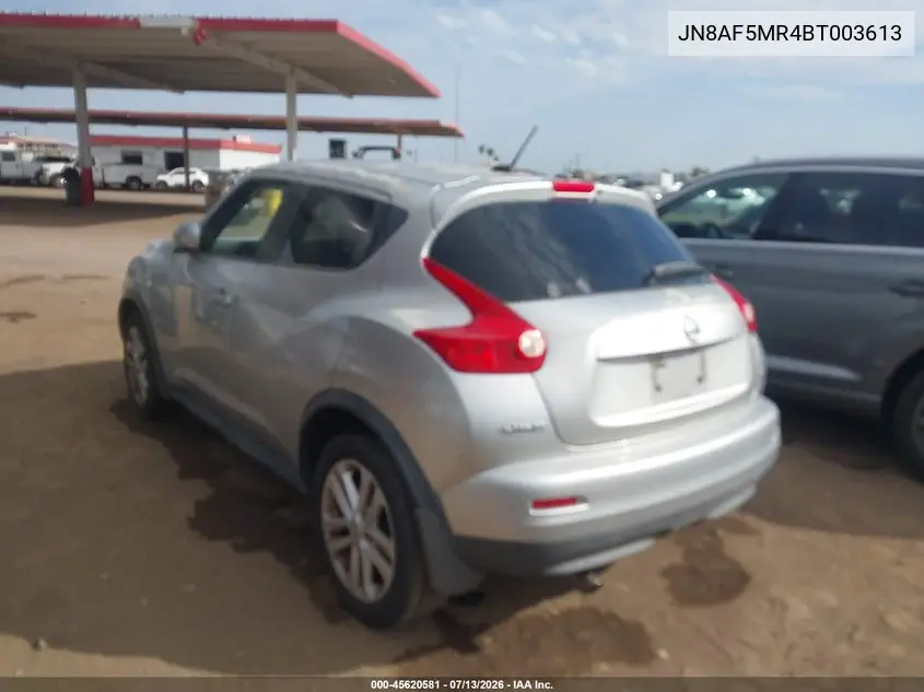 2011 Nissan Juke Sl VIN: JN8AF5MR4BT003613 Lot: 45620581