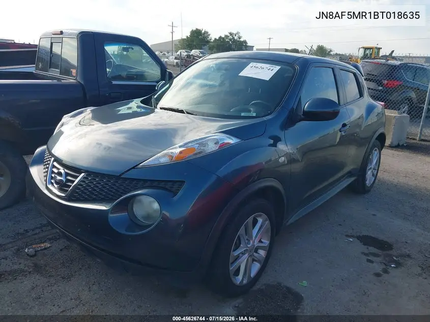 2011 Nissan Juke Sv VIN: JN8AF5MR1BT018635 Lot: 45626744