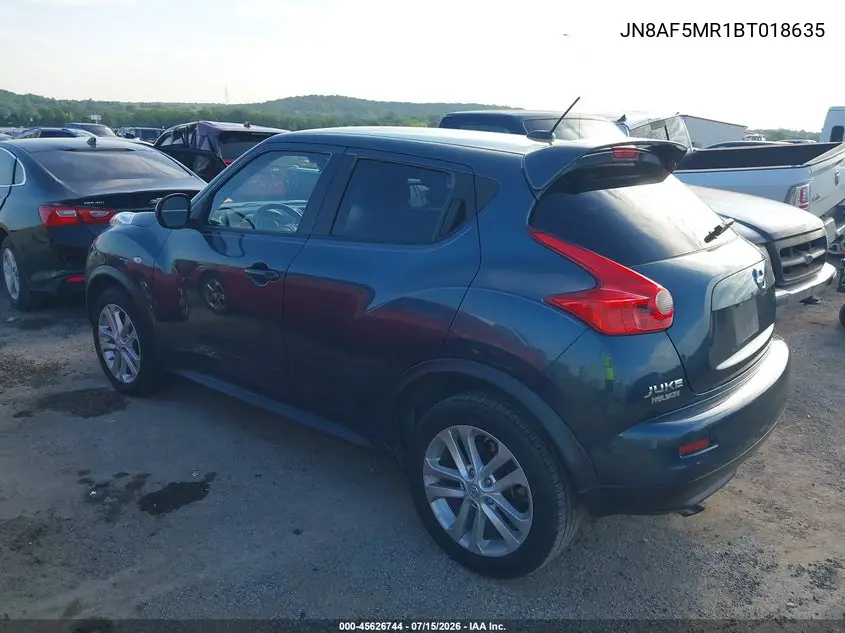 2011 Nissan Juke Sv VIN: JN8AF5MR1BT018635 Lot: 45626744